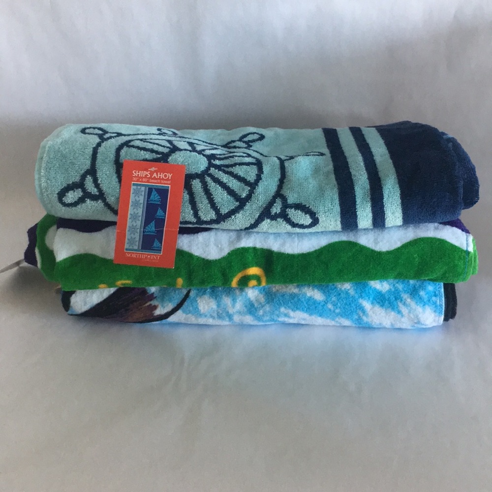 Beach Towel Bundle Sea / Nautical themed  NEW